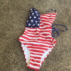 Brand new xhilaration American flag bathing suit